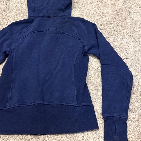 Lululemon Scuba Navy Blue Zip Up Size 6 - Picture 9 of 9